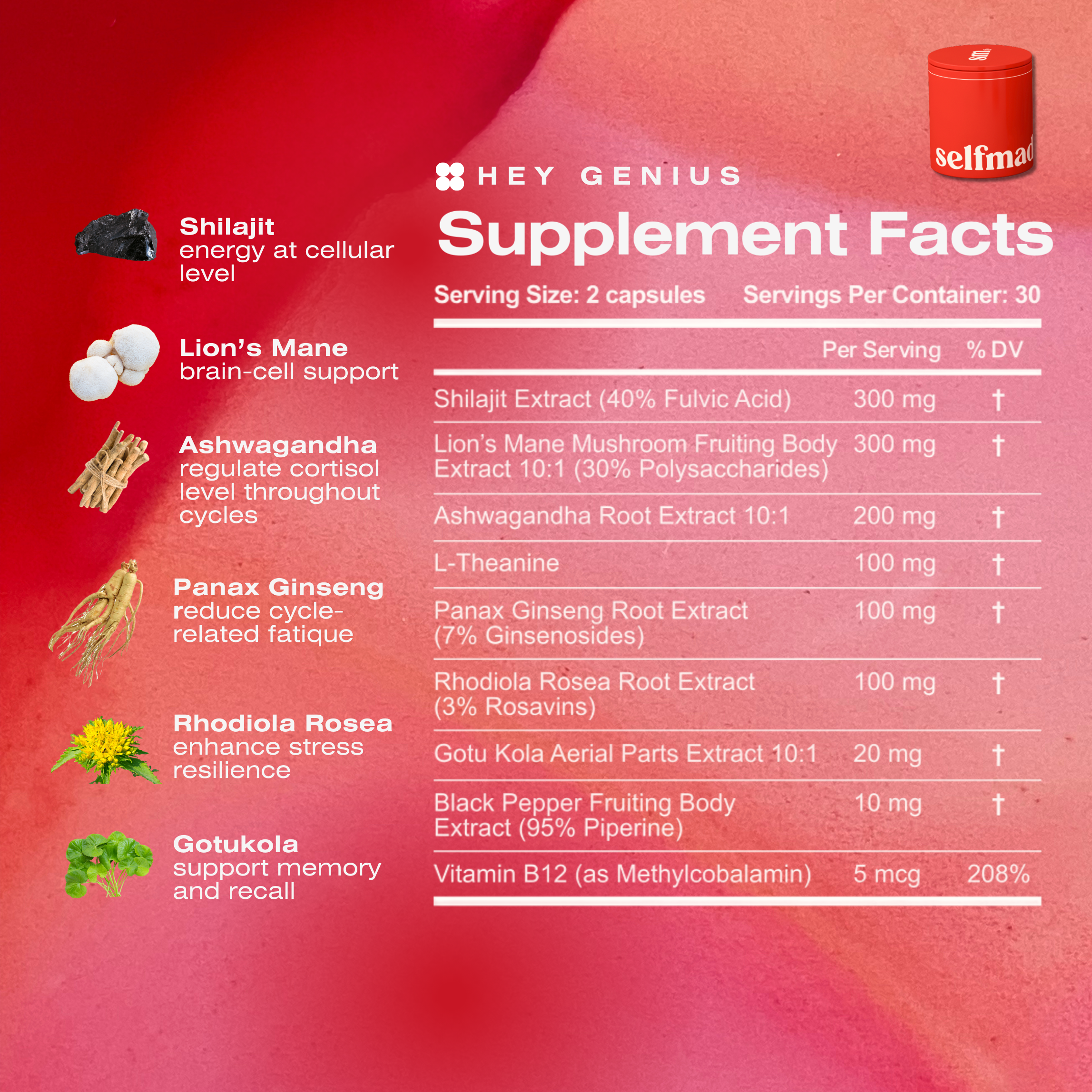 Hey Genius - Women Cognitive Support